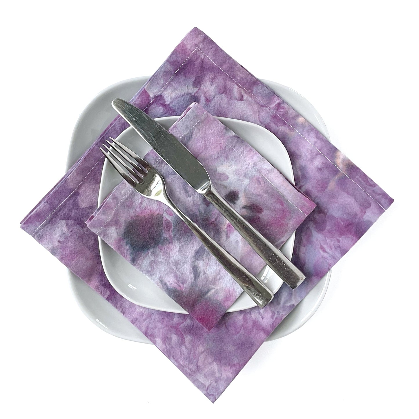 Cotton Dinner Napkins Soft Purples - Sherri O Designs