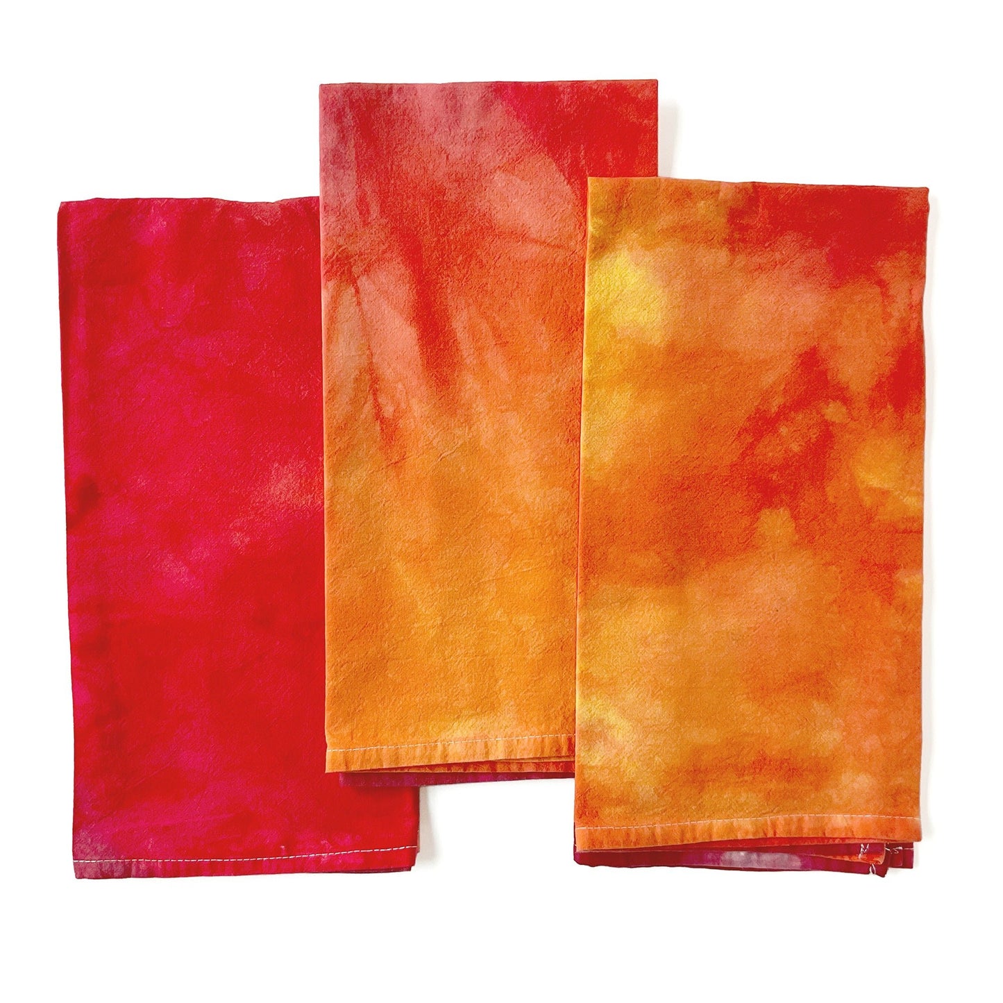 Fire Red Kitchen Towels - Sherri O Designs