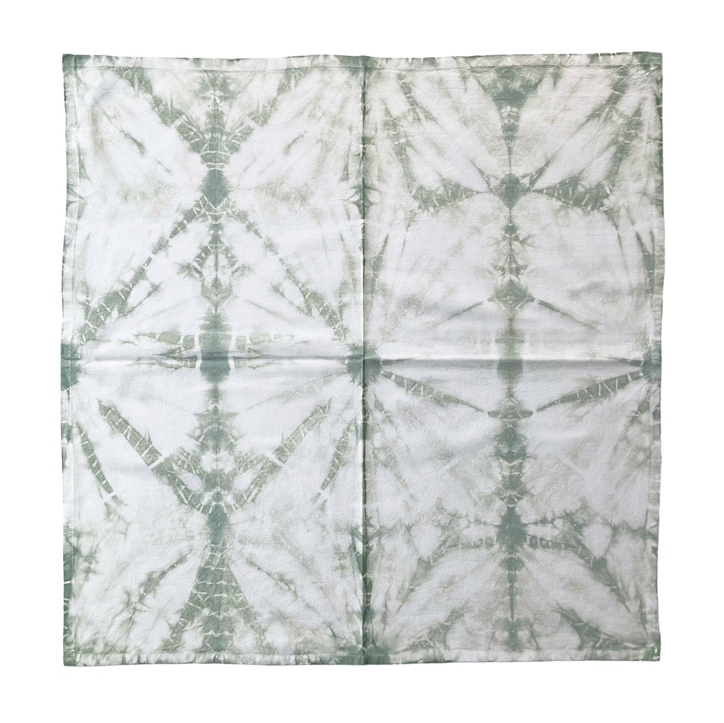 Sage Green Shibori Flour Sack Tea Towels - Sherri O Designs