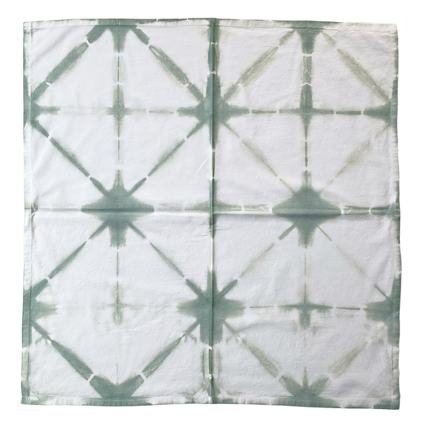 Sage Green Shibori Flour Sack Tea Towels - Sherri O Designs