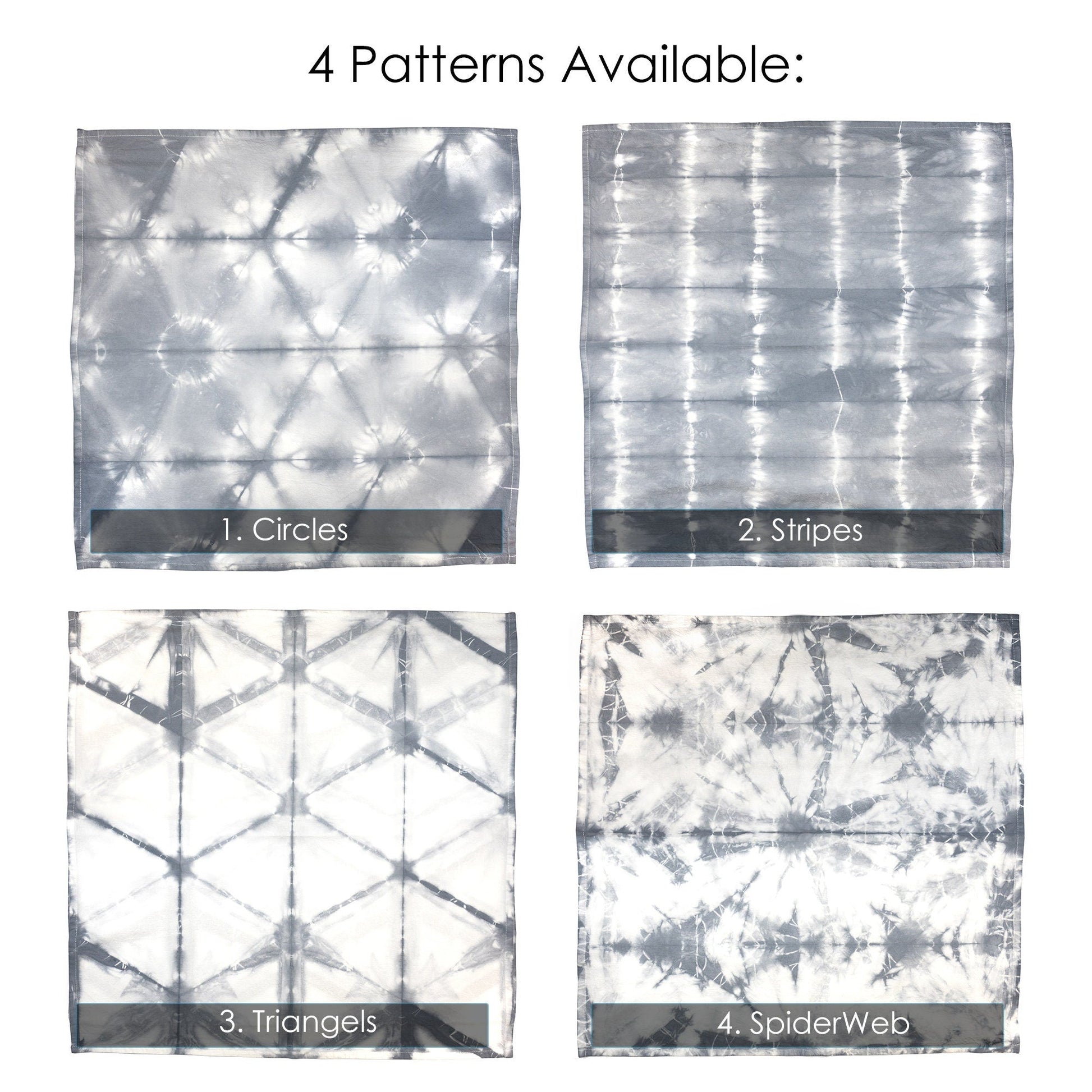 Sage Green Shibori Flour Sack Tea Towels - Sherri O Designs