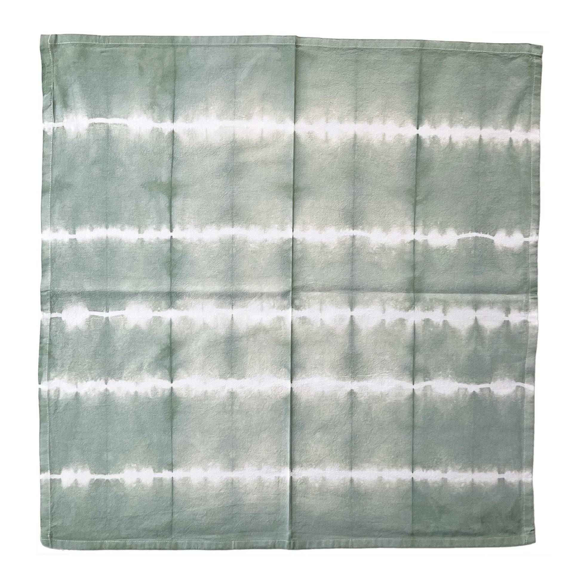 Sage Green Shibori Flour Sack Tea Towels - Sherri O Designs