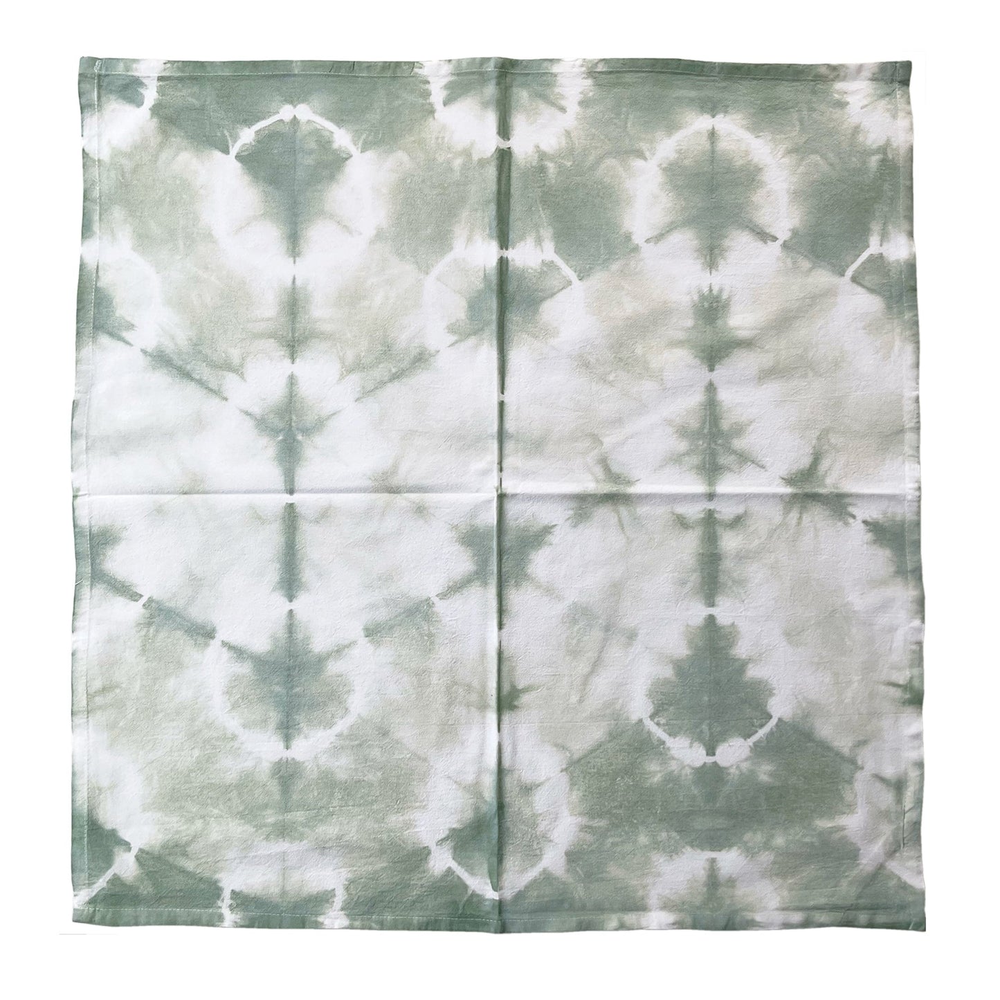 Sage Green Shibori Flour Sack Tea Towels - Sherri O Designs