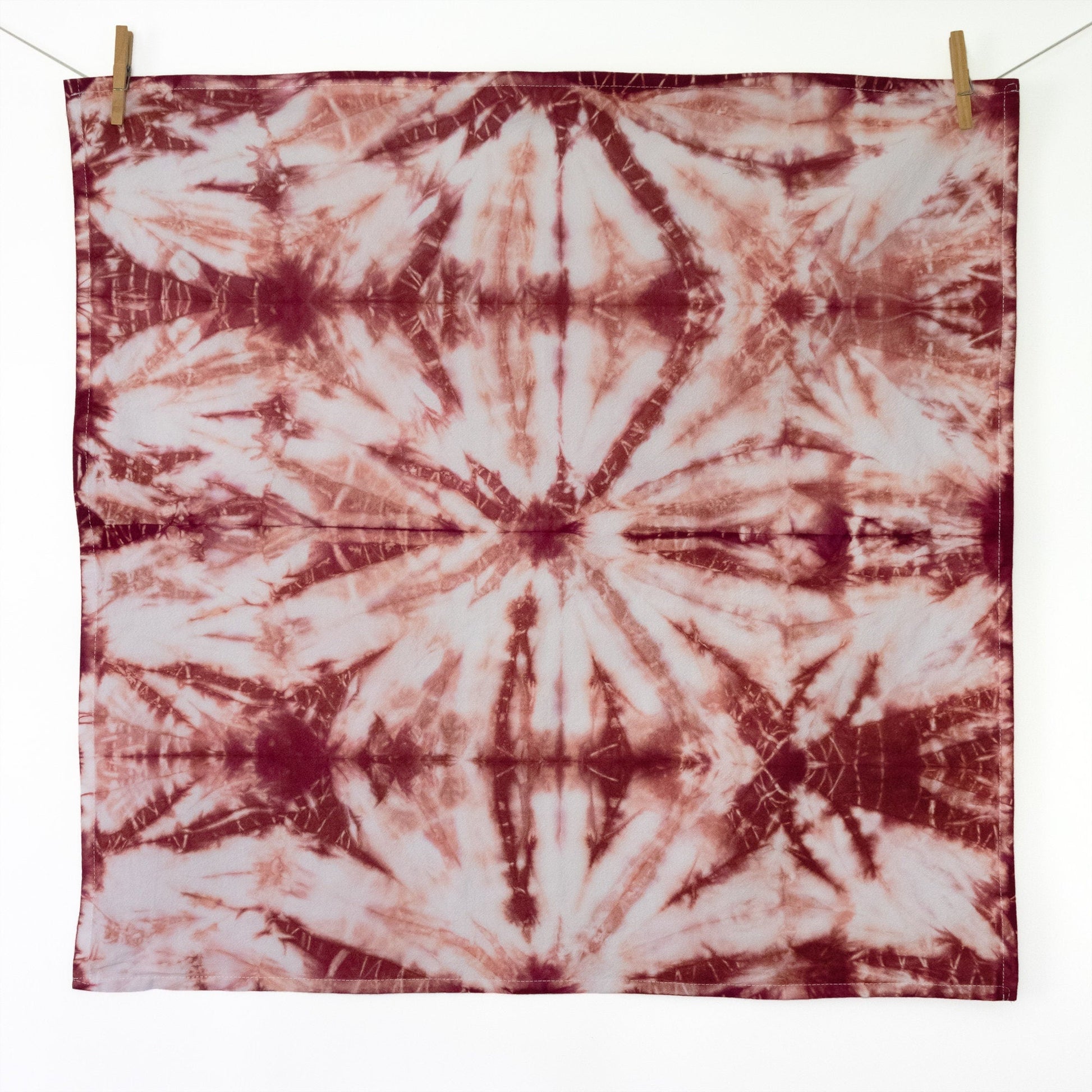 Barn Red Shibori Flour Sack Tea Towels - Sherri O Designs