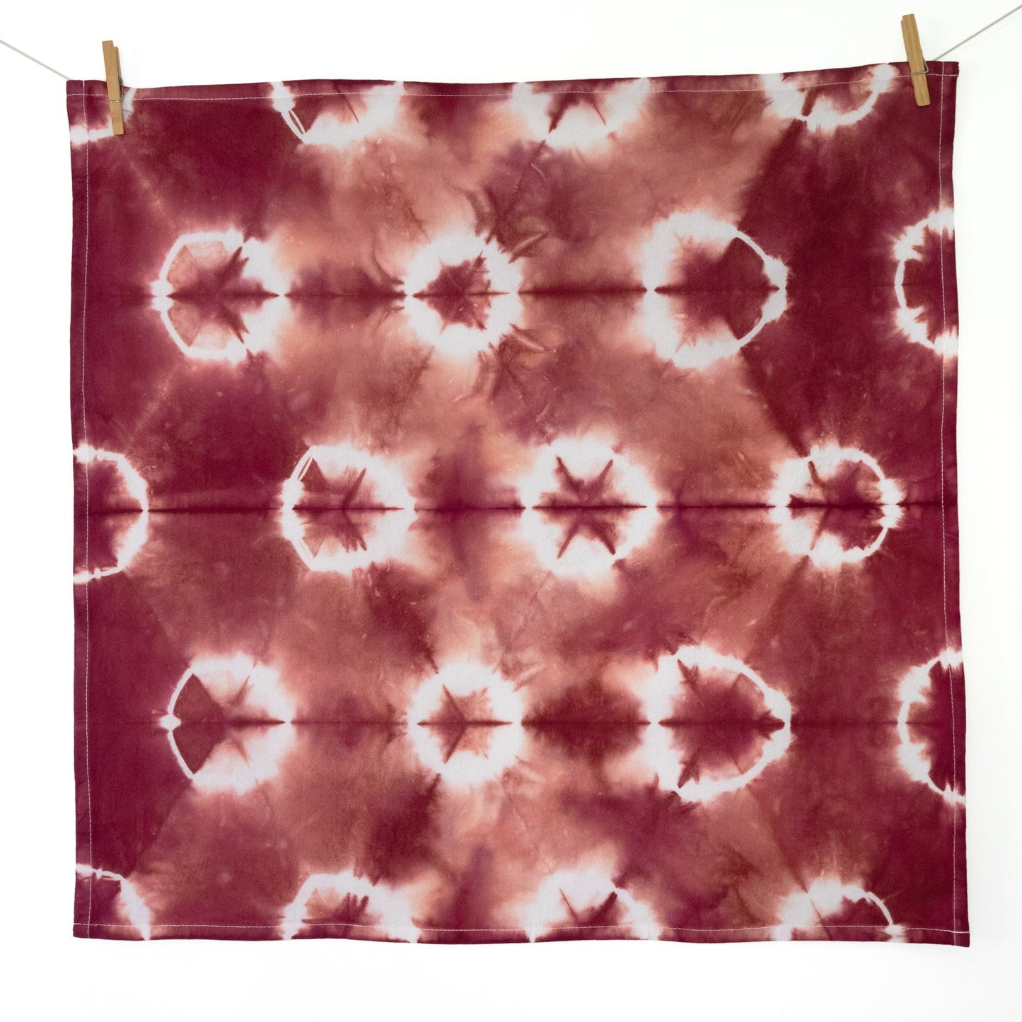 Barn Red Shibori Flour Sack Tea Towels - Sherri O Designs