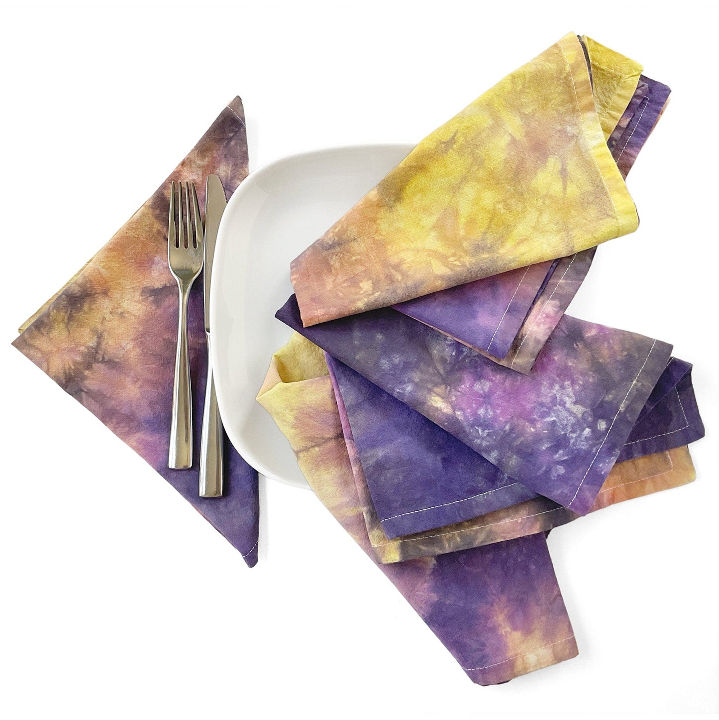 Flour Sack Napkins in Sunset Shades - Sherri O Designs