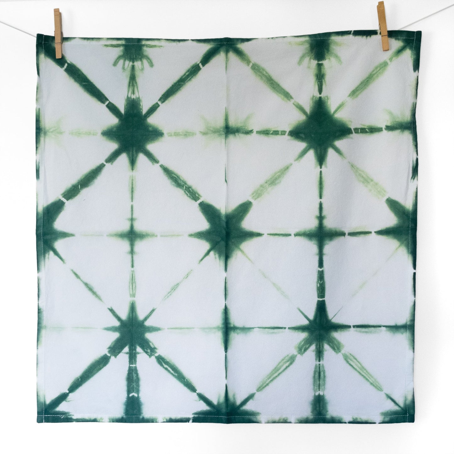 Forest Green Shibori Flour Sack Tea Towels - Sherri O Designs