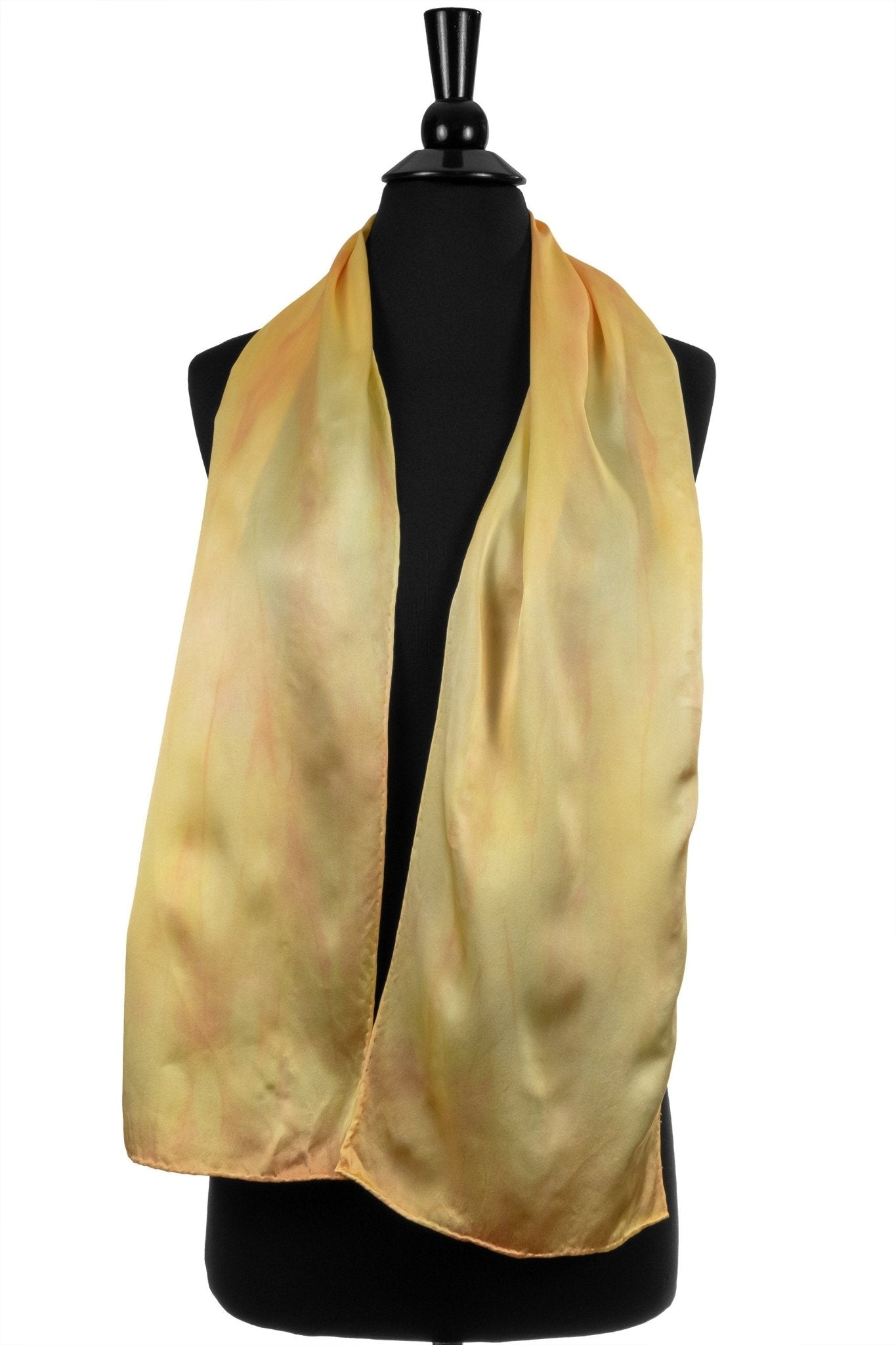Golden Yellow Silk Scarf - Sherri O Designs