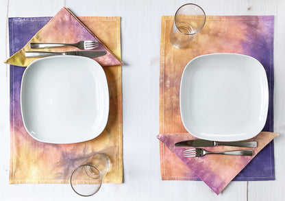 Hand-dyed Placemats, Set of 2 - Sherri O Designs
