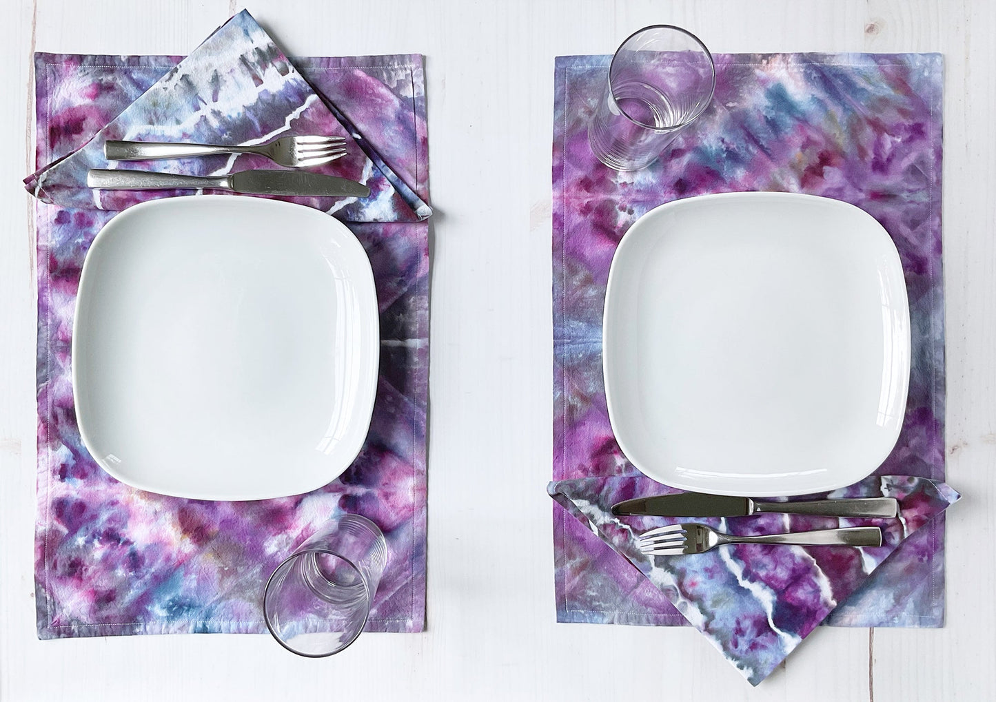 Hand-dyed Placemats, Set of 2 - Sherri O Designs