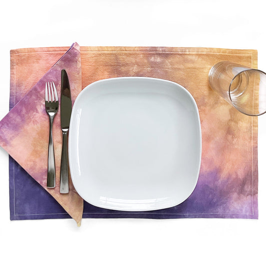 Hand-dyed Placemats, Set of 2 - Sherri O Designs