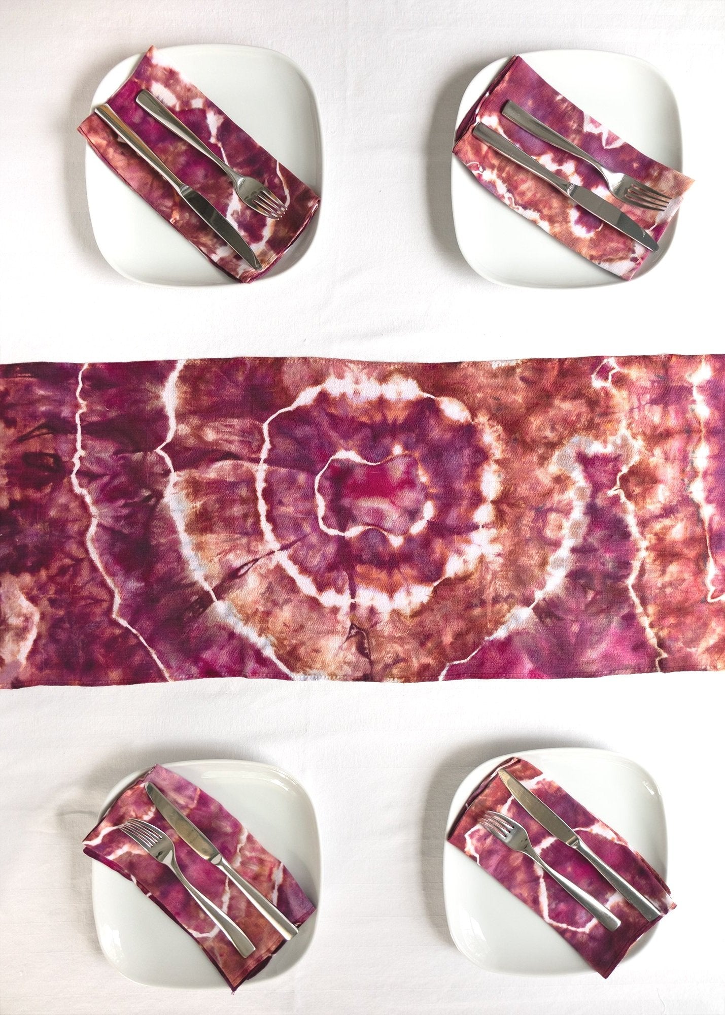 Linen Napkins in Reds and Oranges - Sherri O Designs