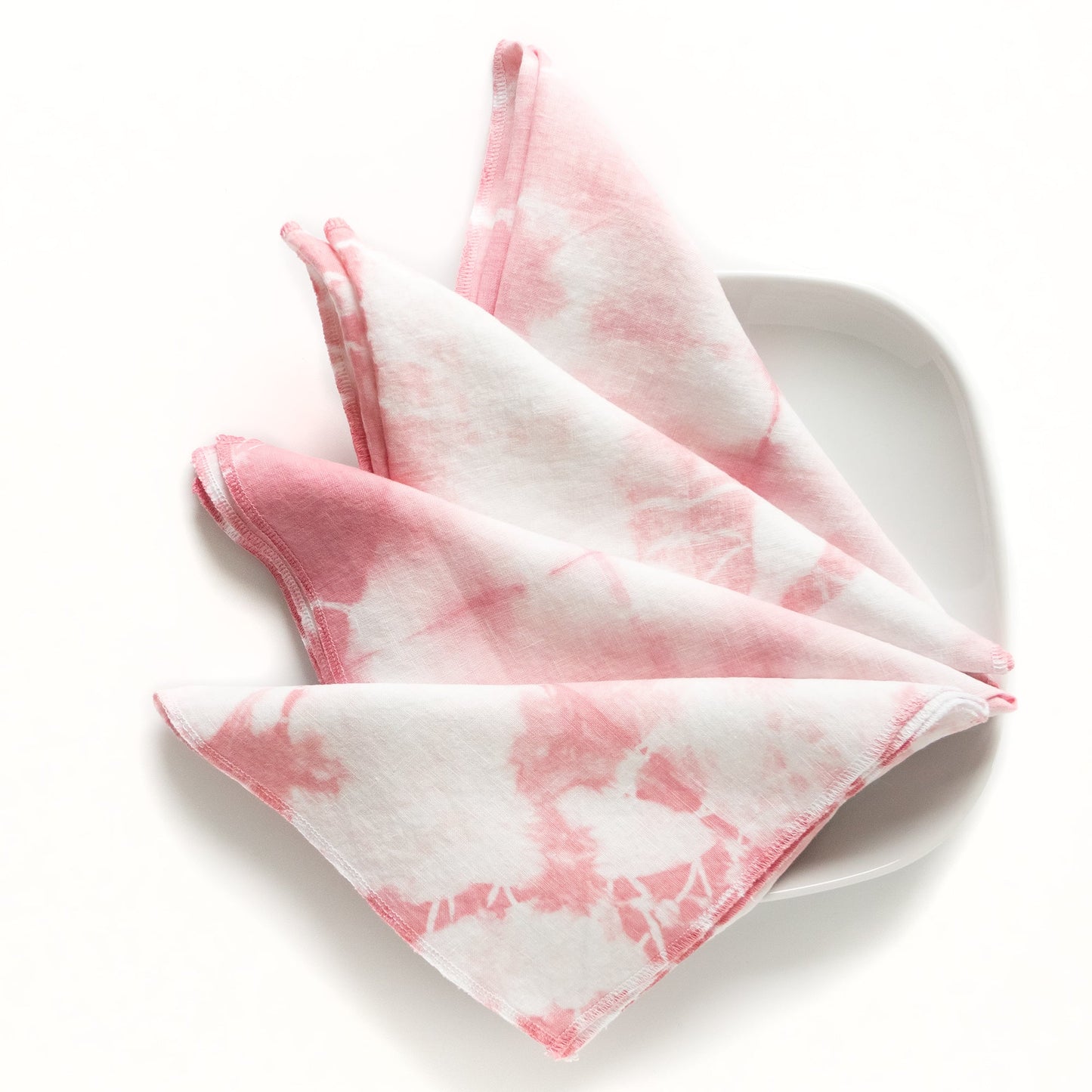 Linen Shibori-dyed Napkins, Set of 4 - Sherri O Designs