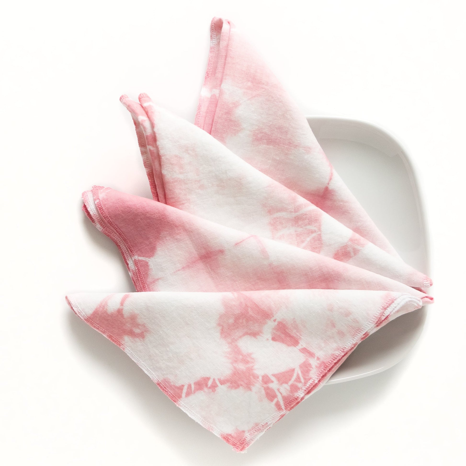 Linen Shibori-dyed Napkins, Set of 4 - Sherri O Designs