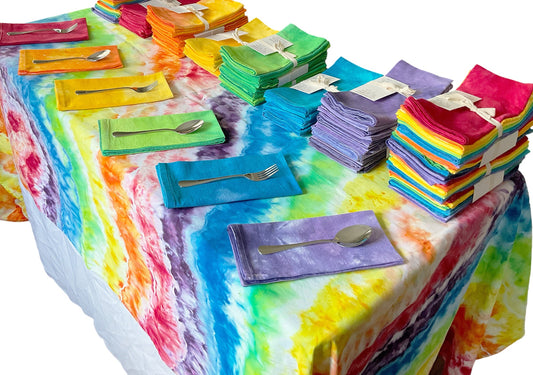 Made-to-order Dyed Tablecloth - Sherri O Designs