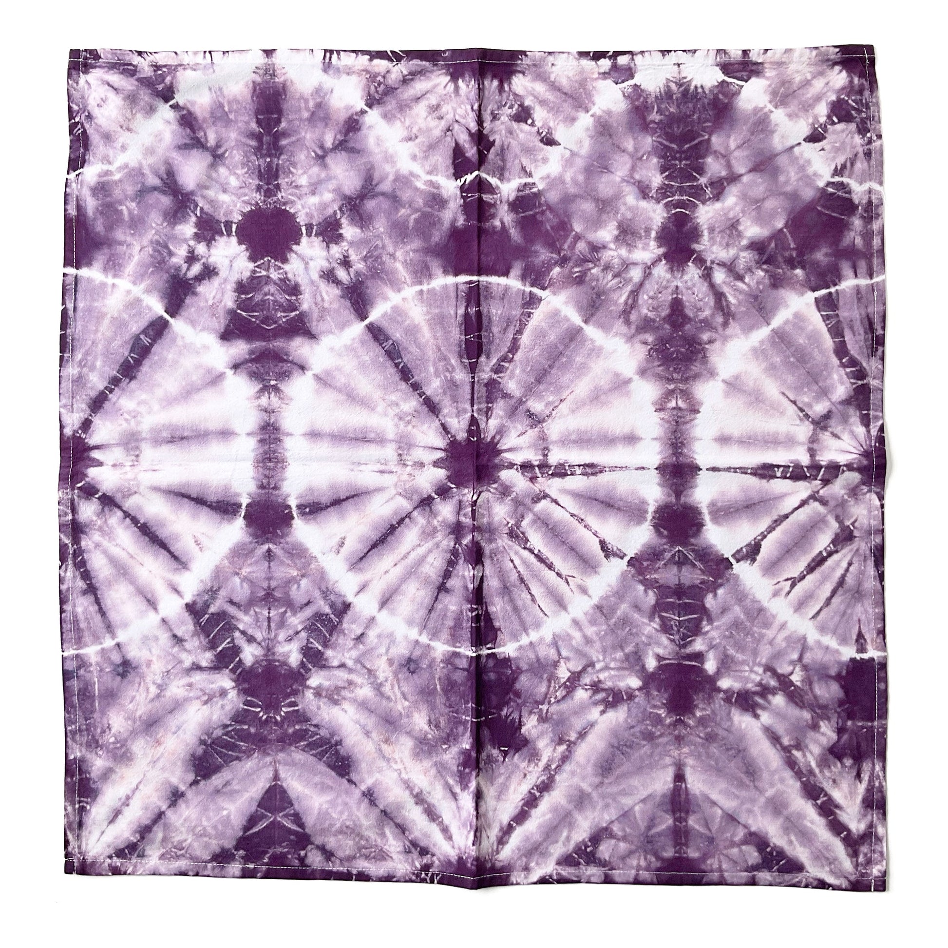 Purple Shibori Flour Sack Tea Towels - Sherri O Designs