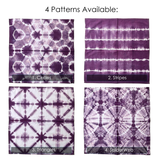 Purple Shibori Flour Sack Tea Towels - Sherri O Designs