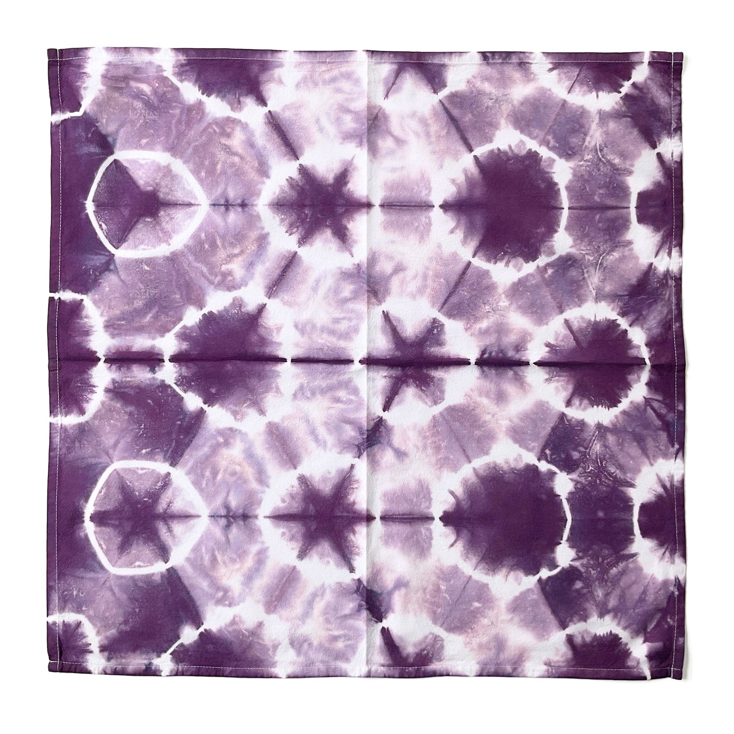 Purple Shibori Flour Sack Tea Towels - Sherri O Designs