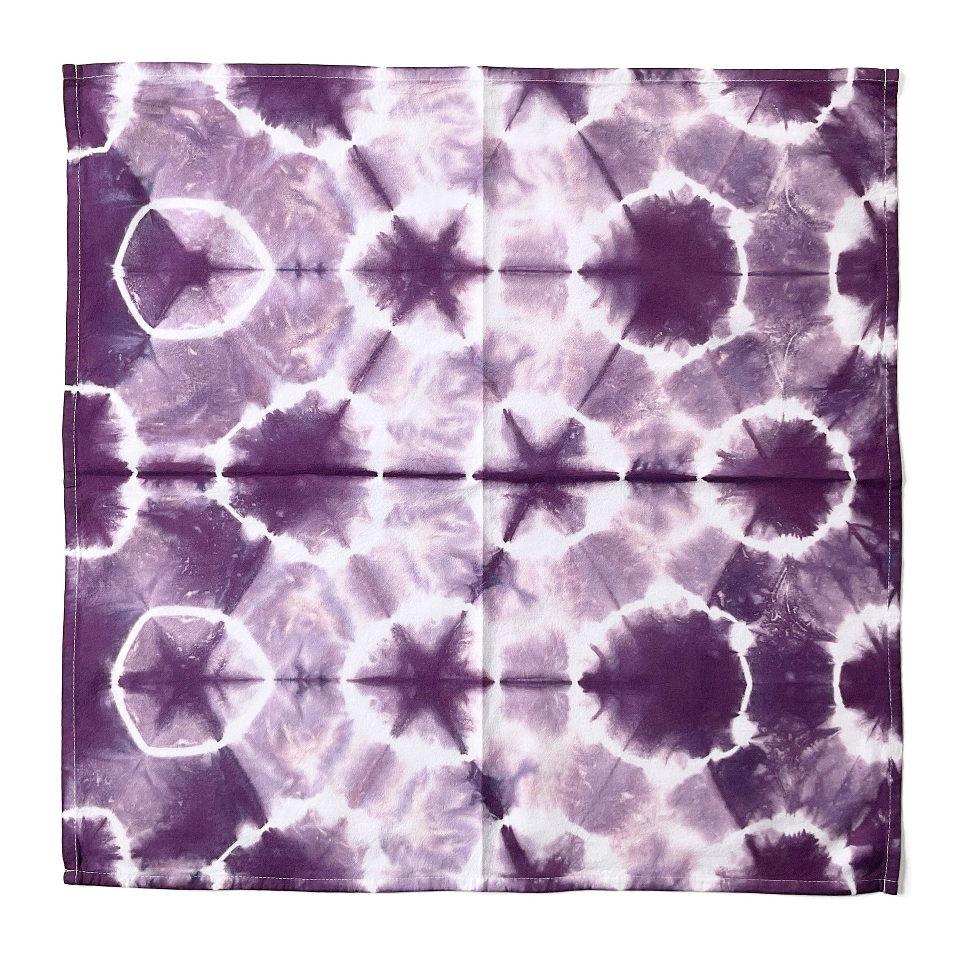 Purple Shibori Flour Sack Tea Towels - Sherri O Designs
