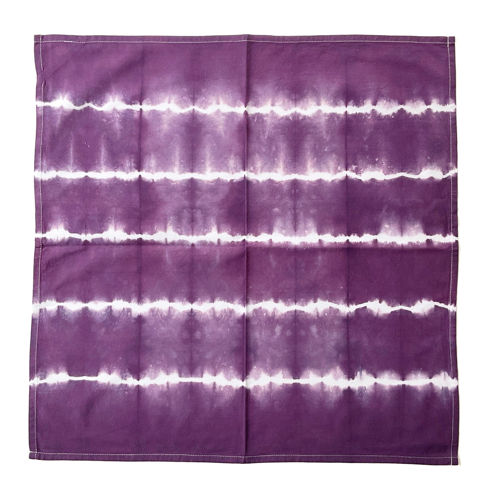 Purple Shibori Flour Sack Tea Towels - Sherri O Designs