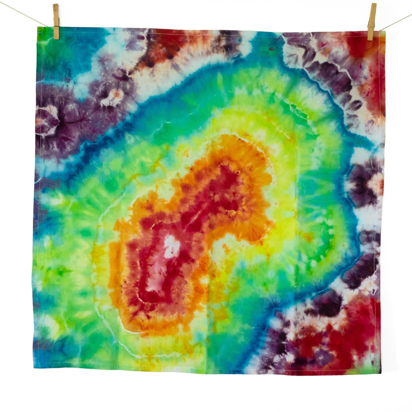 Rainbow Tie Dye Flour Sack TeaTowels - Sherri O Designs