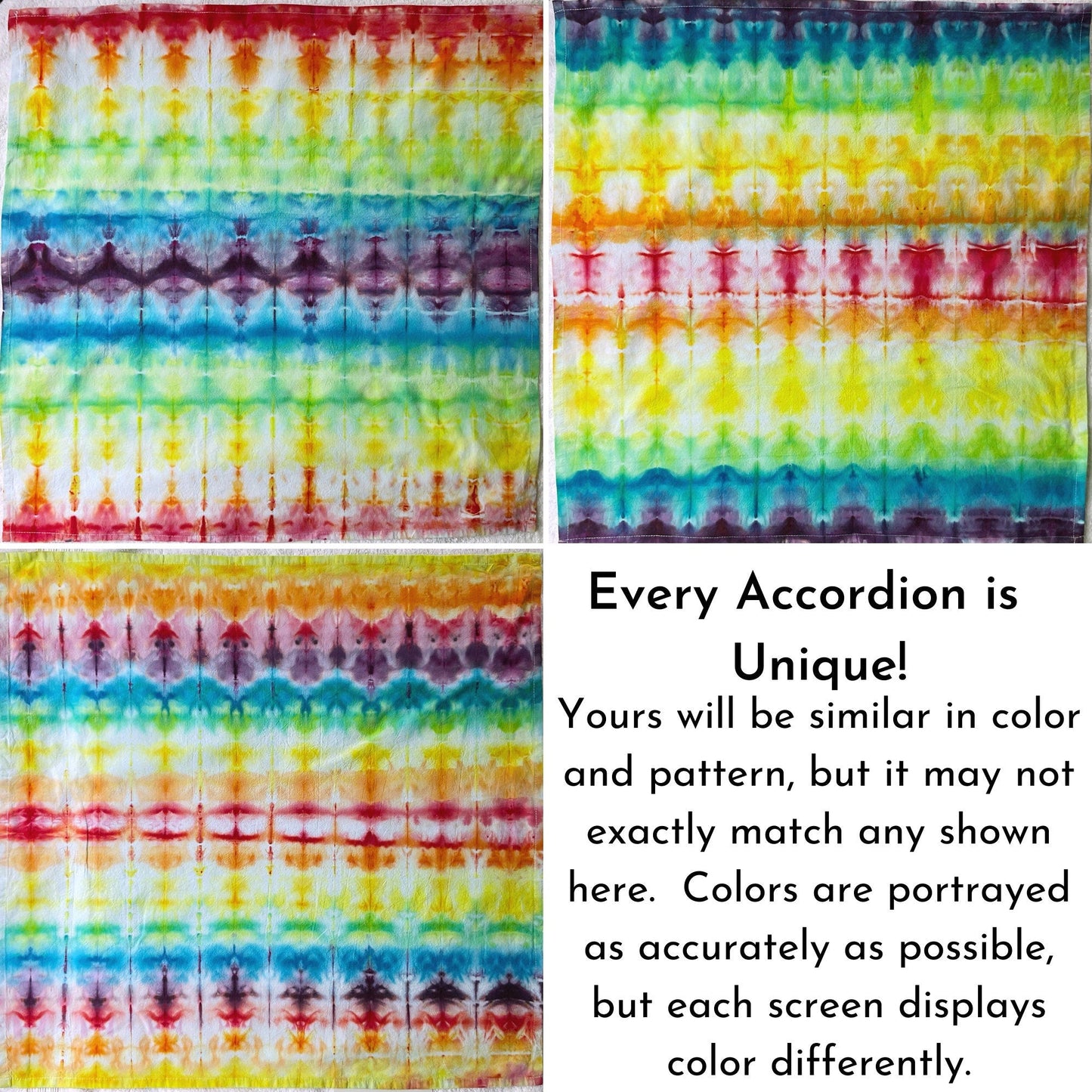 Rainbow Tie Dye Flour Sack TeaTowels - Sherri O Designs