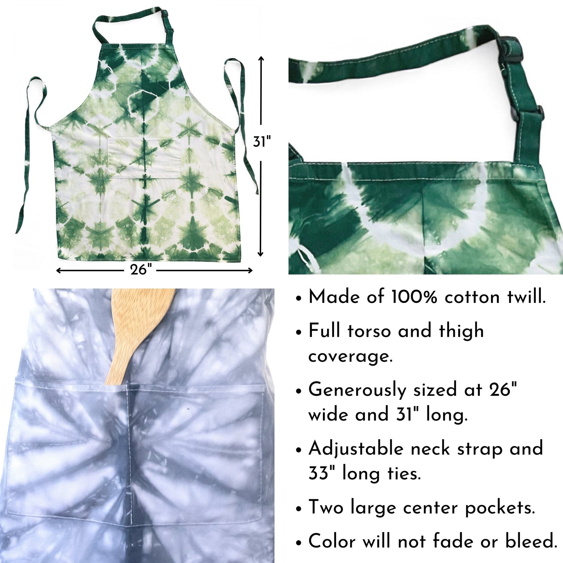 Shibori Dyed Apron - Sherri O Designs