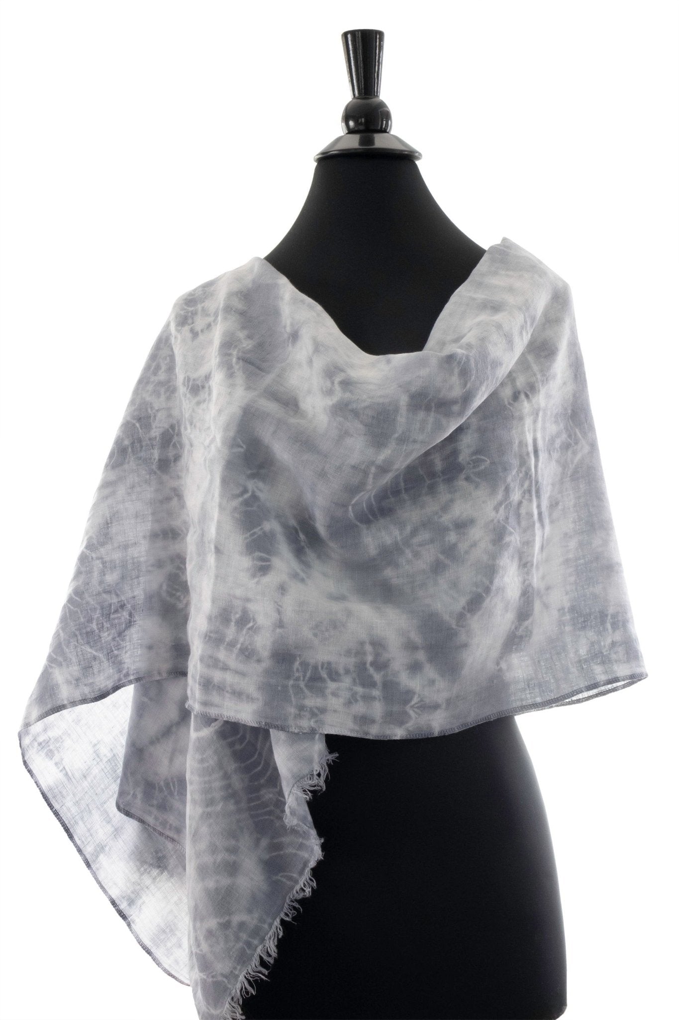 Shibori Dyed Lightweight Linen Scarf - Sherri O Designs