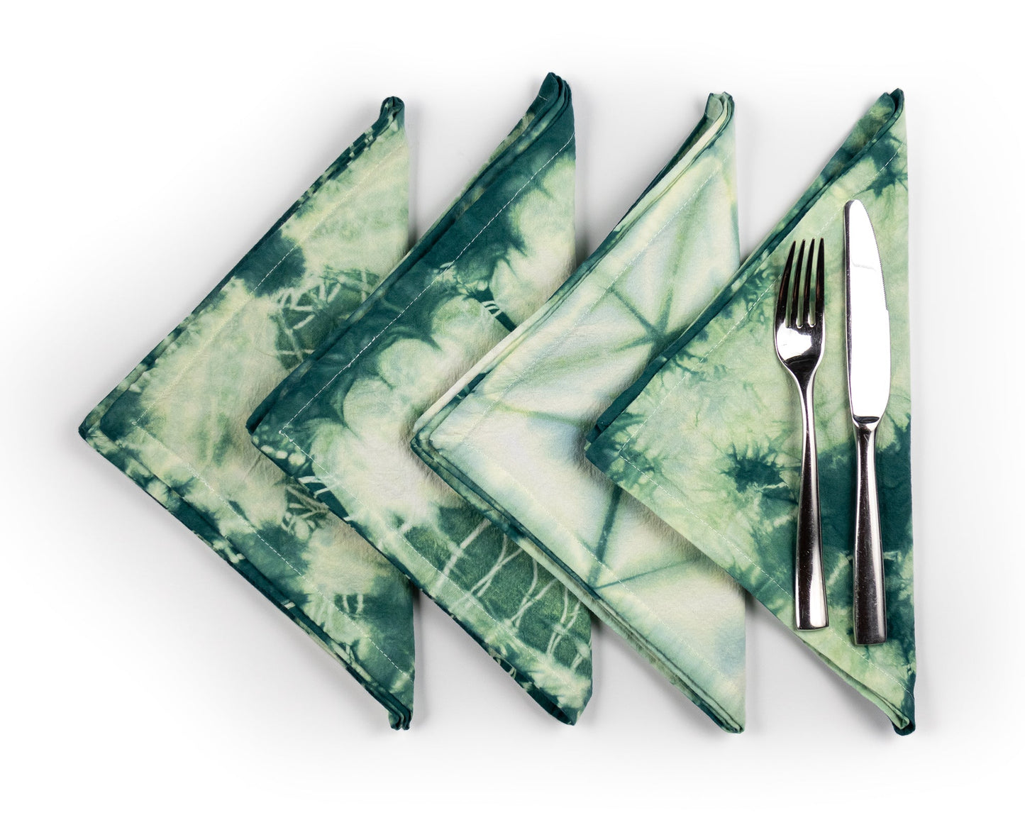 Shibori Tie Dye Flour Sack Napkins - Sherri O Designs