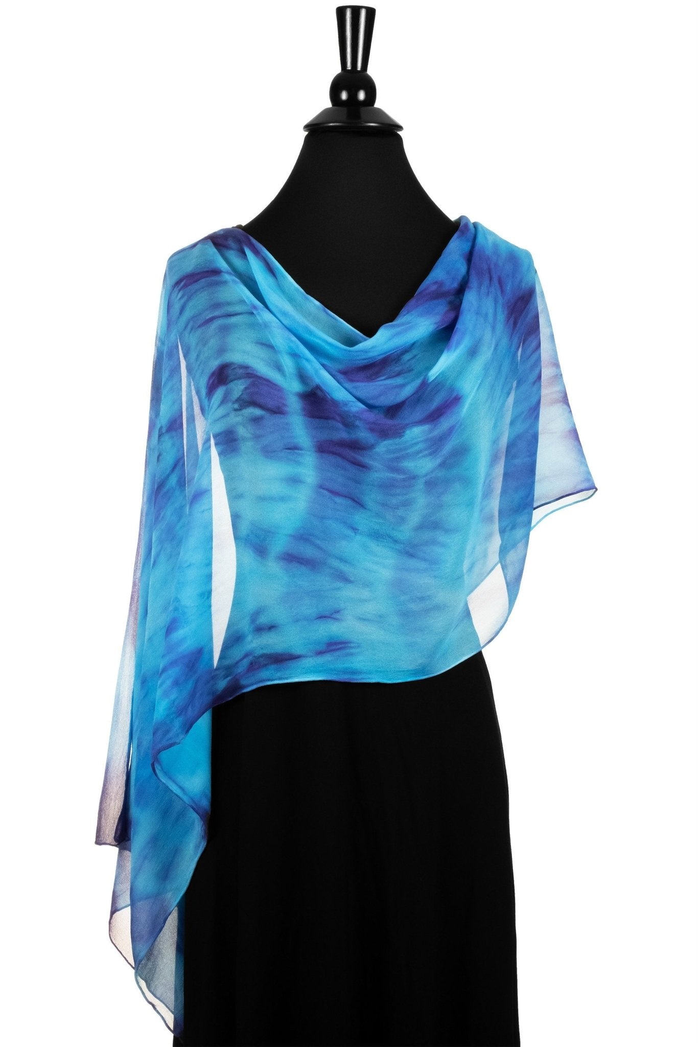 Silk 2-in-1 Drape in Brilliant Blues - Sherri O Designs