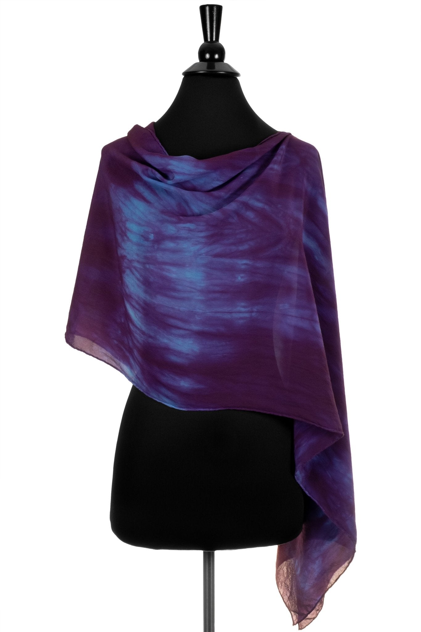 Silk 2-in-1 Drape in Purple and Cyan - Sherri O Designs