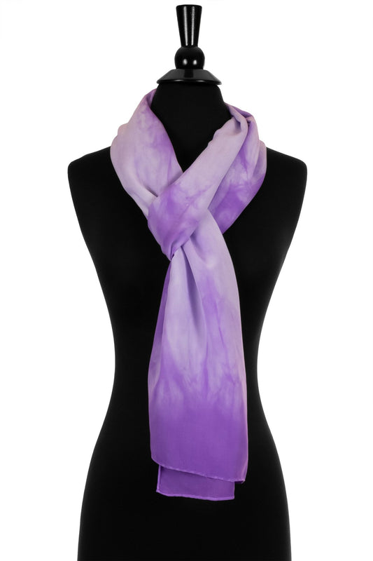 Silk 2-in-1 Drape in Purple and White - Sherri O Designs