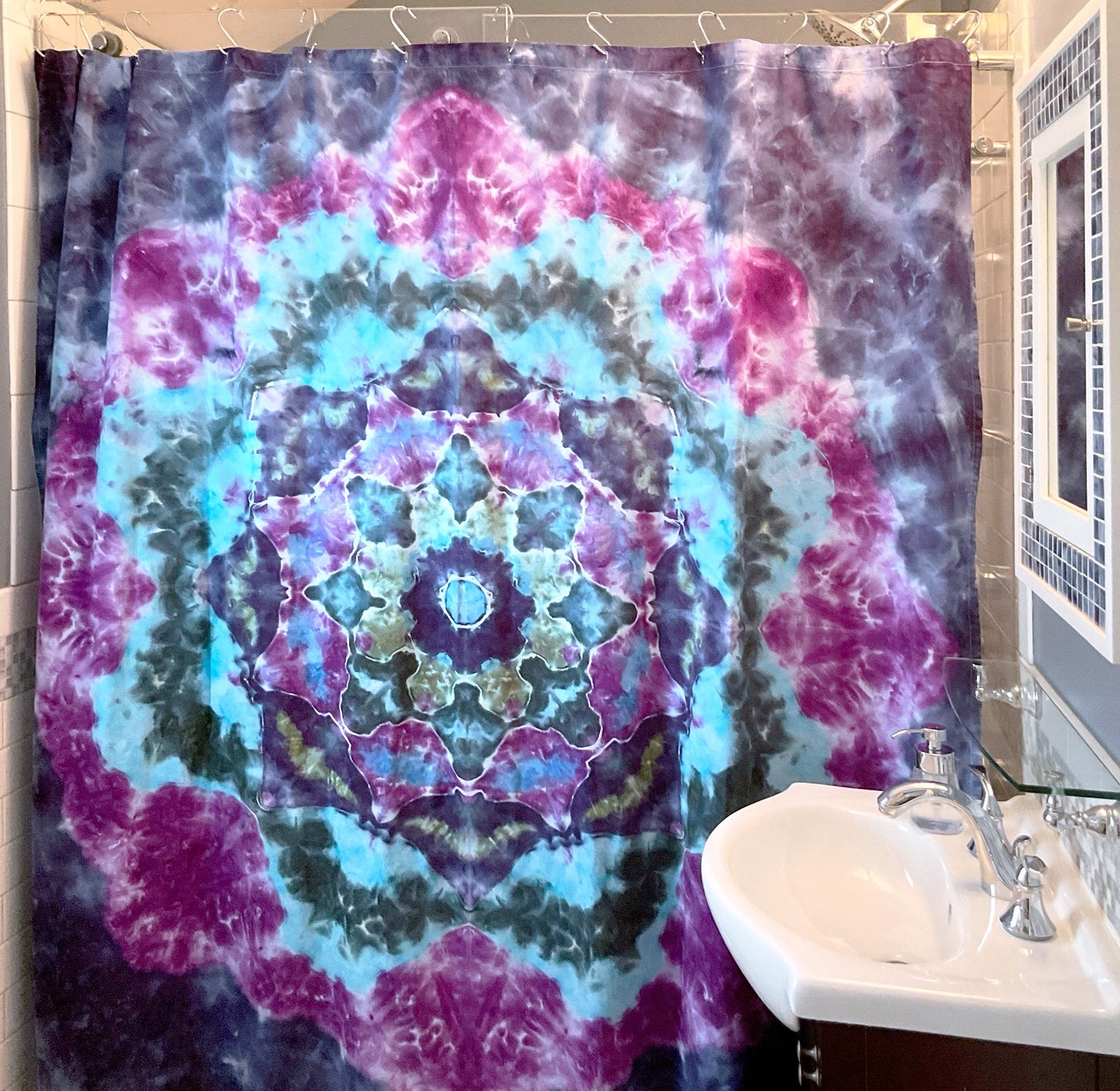 Tie Dye Shower Curtain - Sherri O Designs