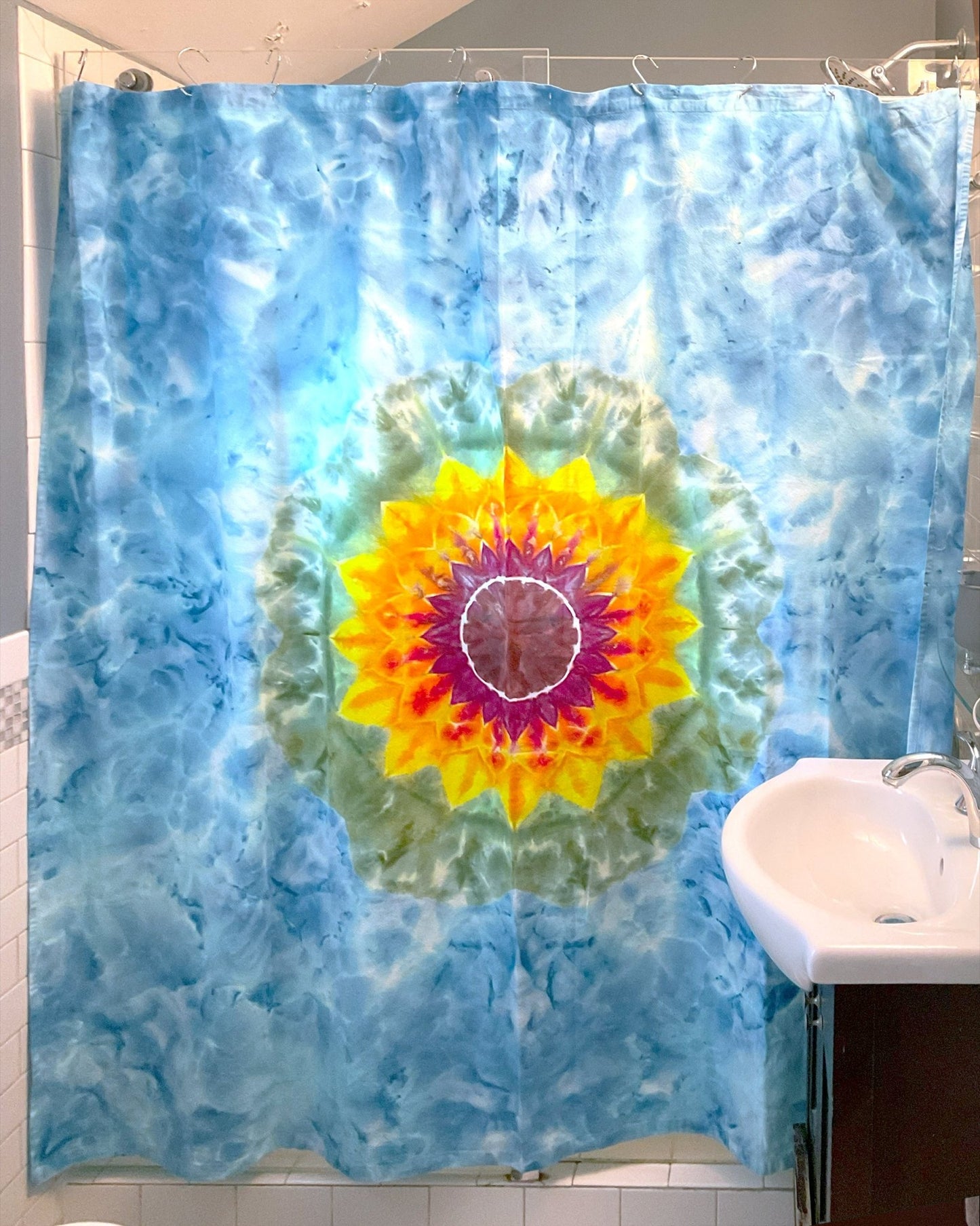 Tie Dye Shower Curtain - Sherri O Designs