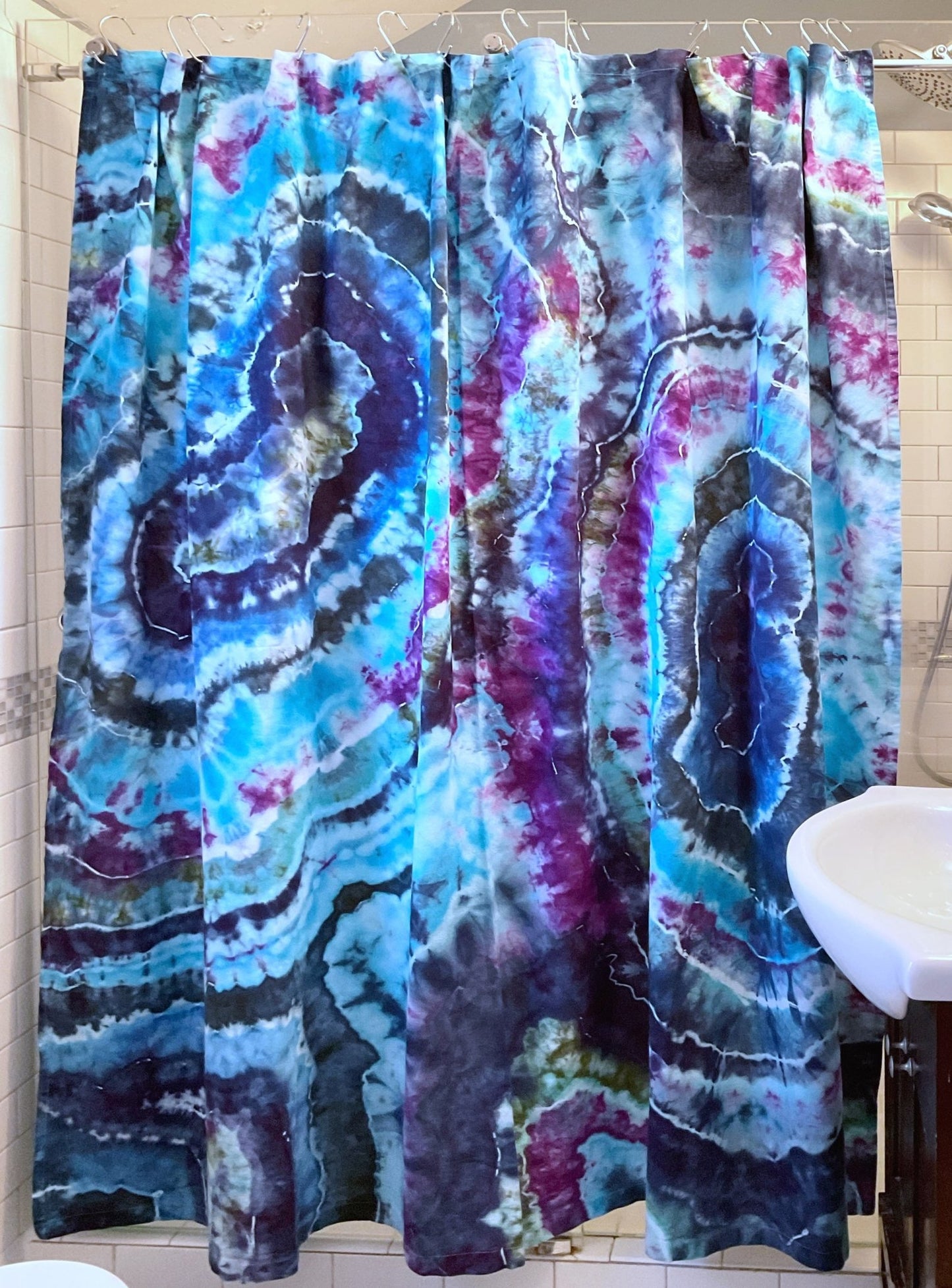 Tie Dye Shower Curtain - Sherri O Designs