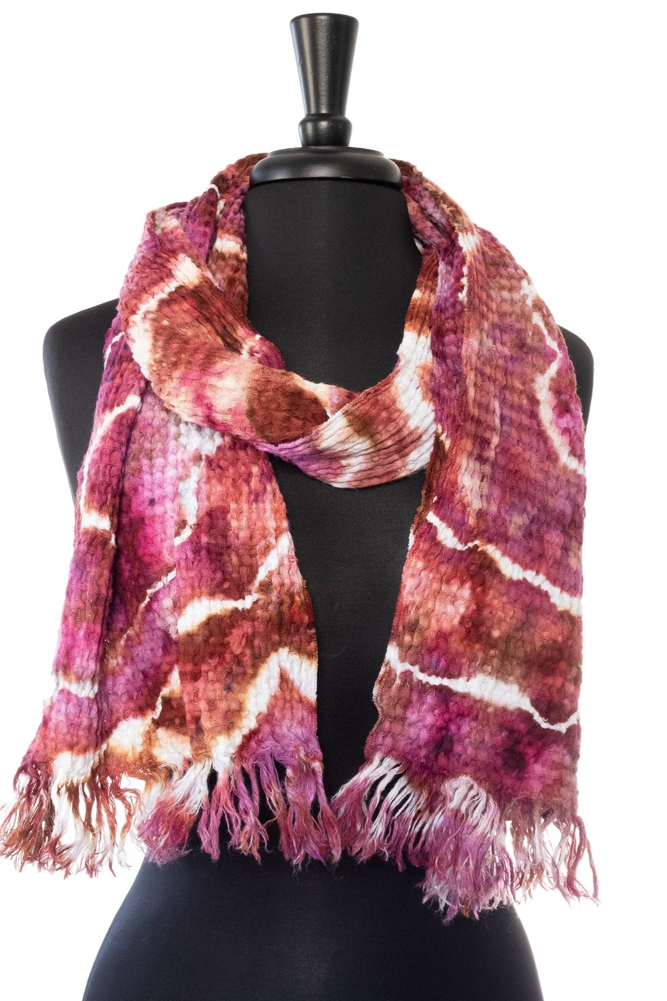 Tie Dye Waffle Weave Scarf - Sherri O Designs