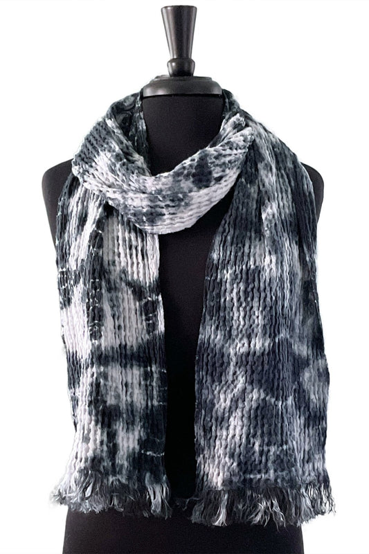 Tie Dye Waffle Weave Scarf - Sherri O Designs