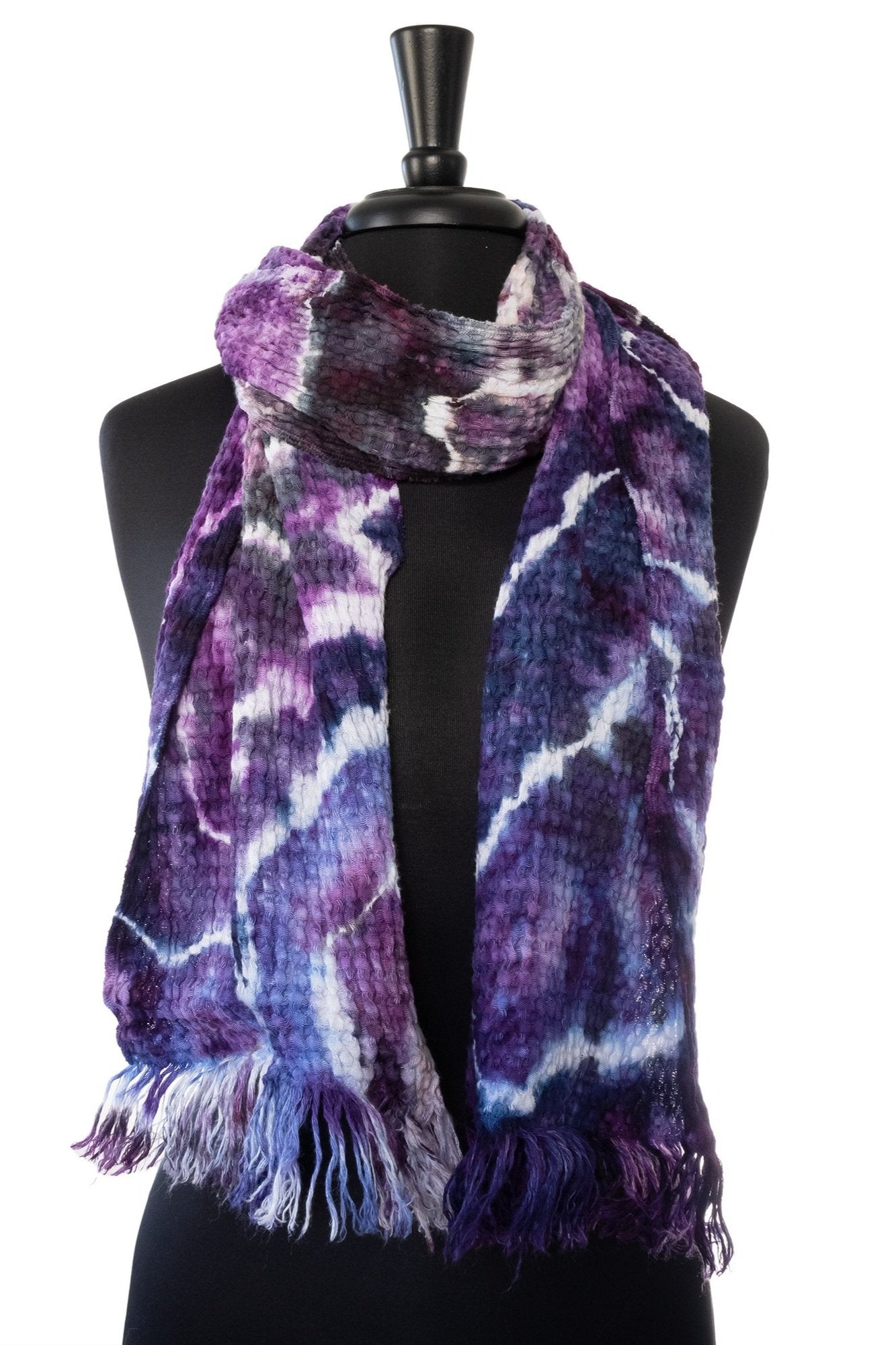 Tie Dye Waffle Weave Scarf - Sherri O Designs