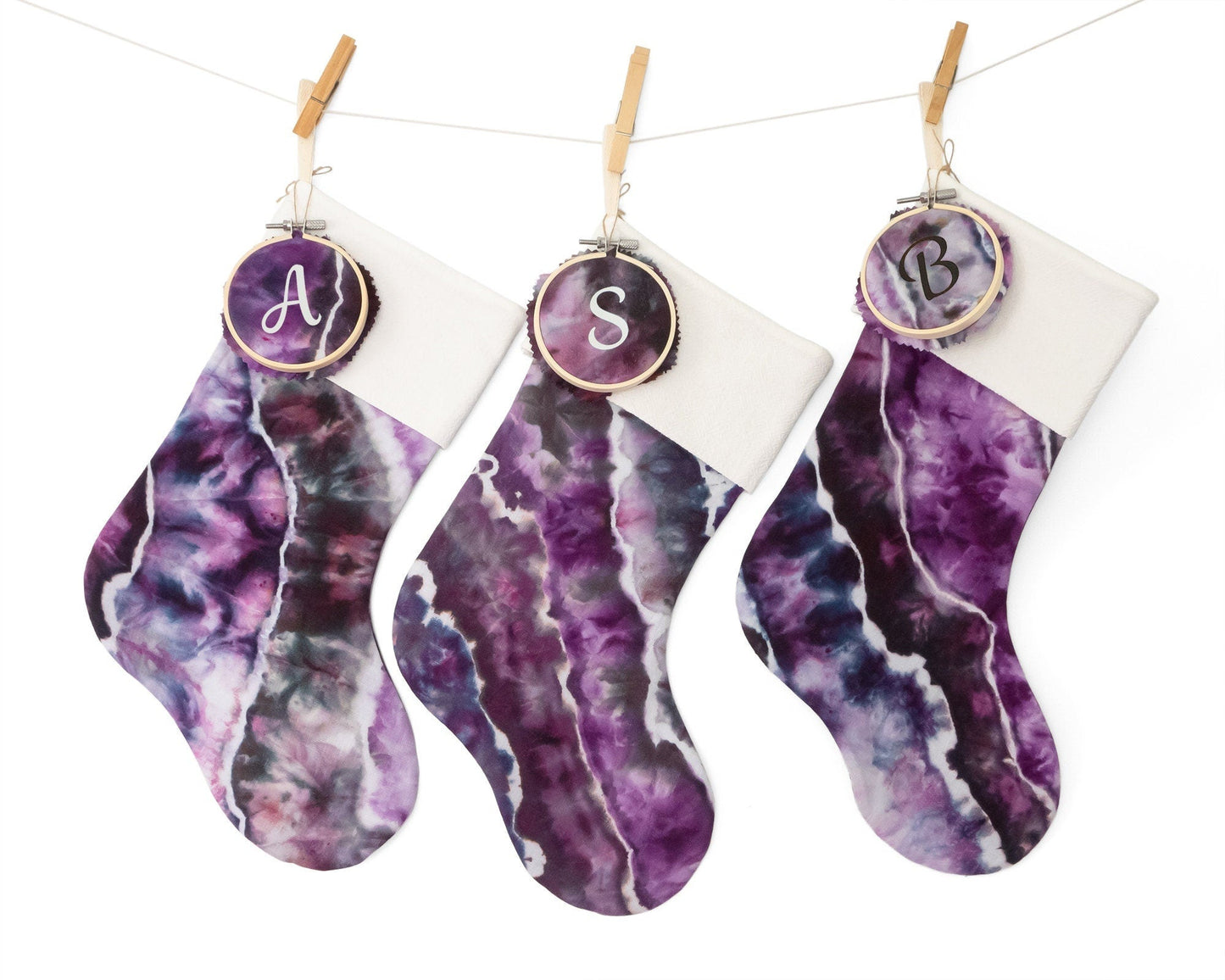 Tie Dyed Christmas Stocking - Sherri O Designs