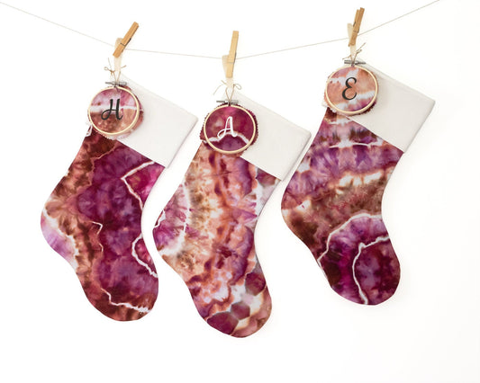 Tie Dyed Christmas Stocking - Sherri O Designs