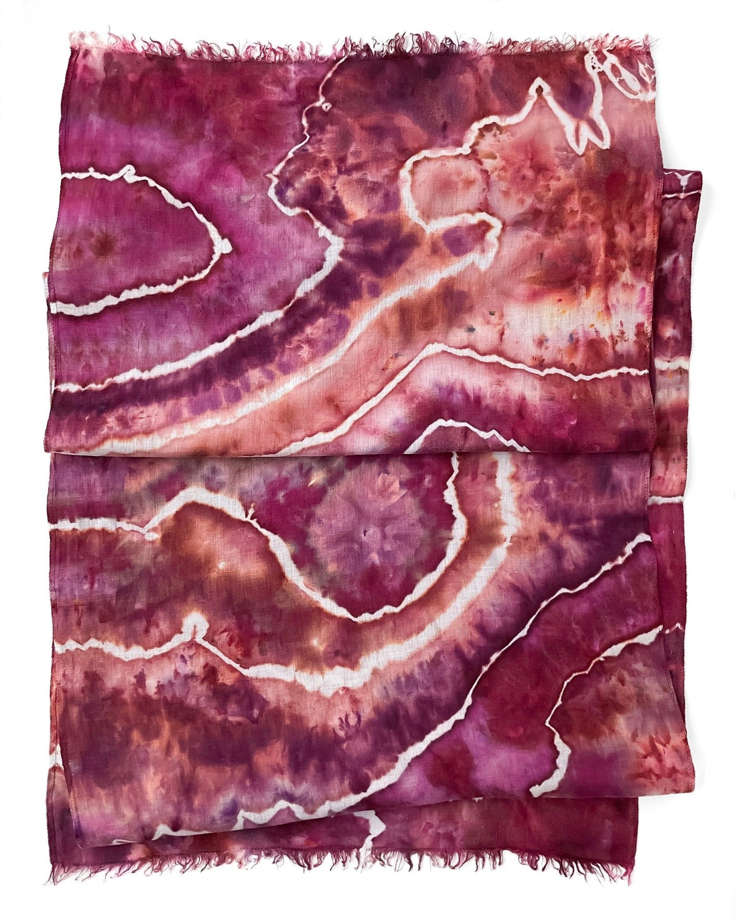 Tie Dyed Lightweight Linen Scarf - Sherri O Designs