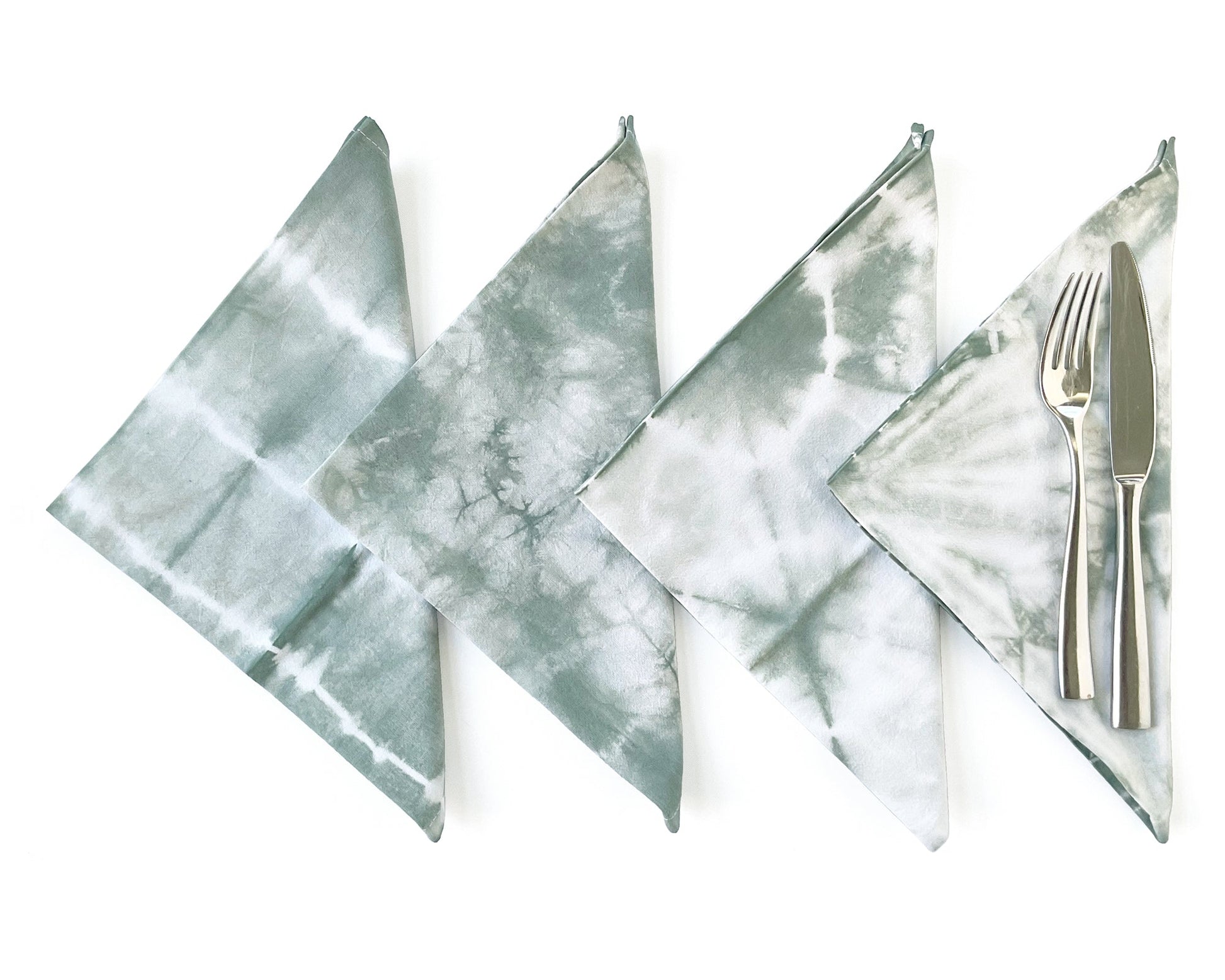 Cotton Dinner Napkins in Shibori Patterns - Sherri O Designs