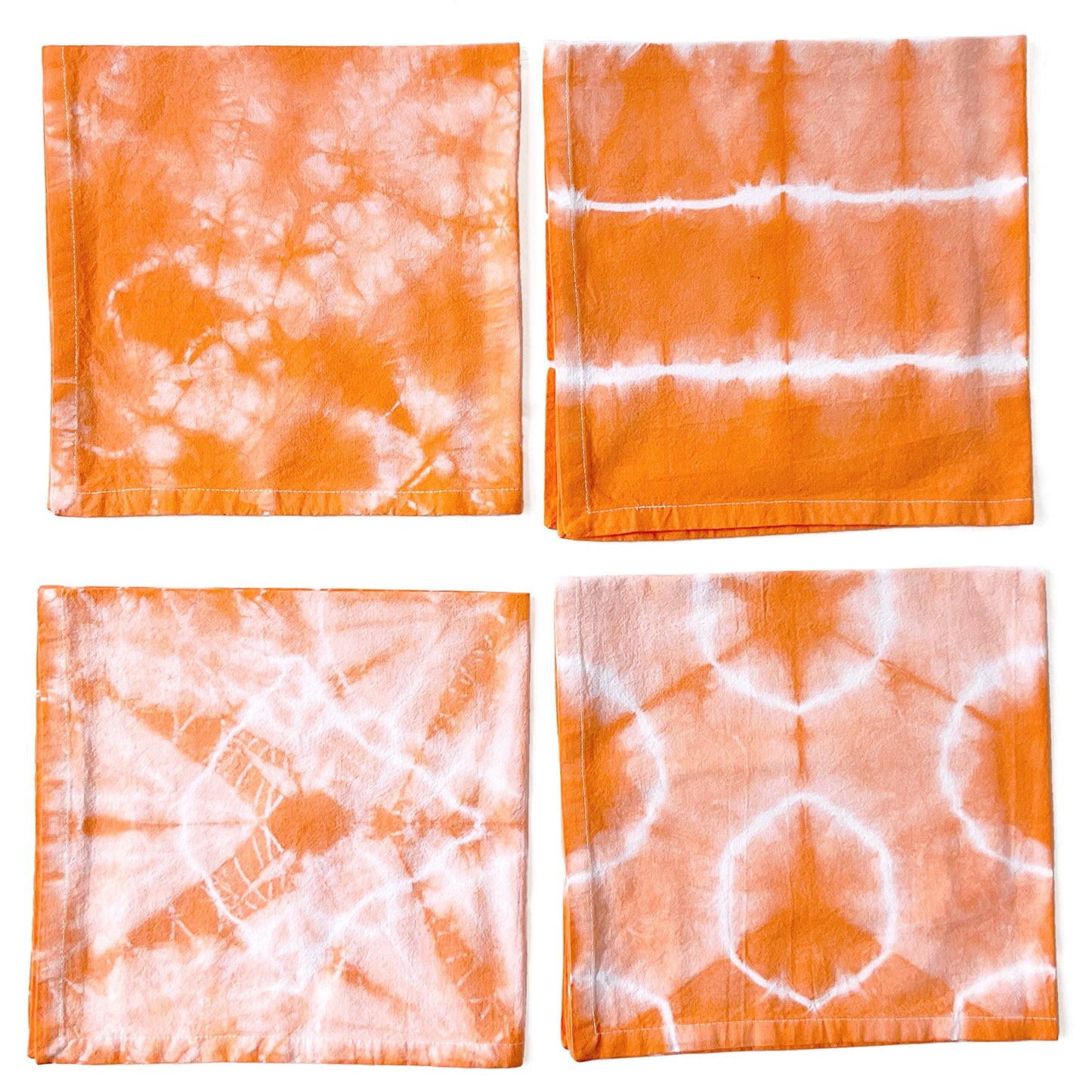 Cotton Dinner Napkins in Shibori Patterns - Sherri O Designs