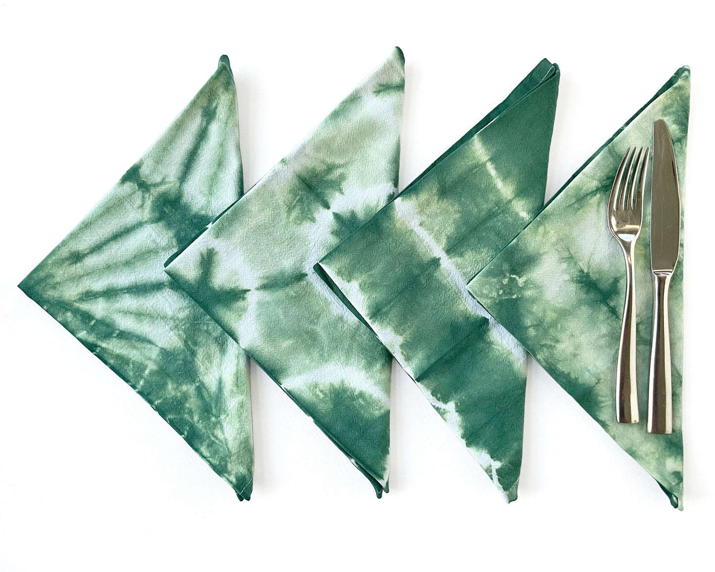 Cotton Dinner Napkins in Shibori Patterns - Sherri O Designs