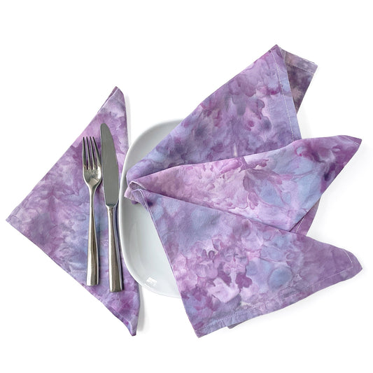 Cotton Dinner Napkins Soft Purples - Sherri O Designs