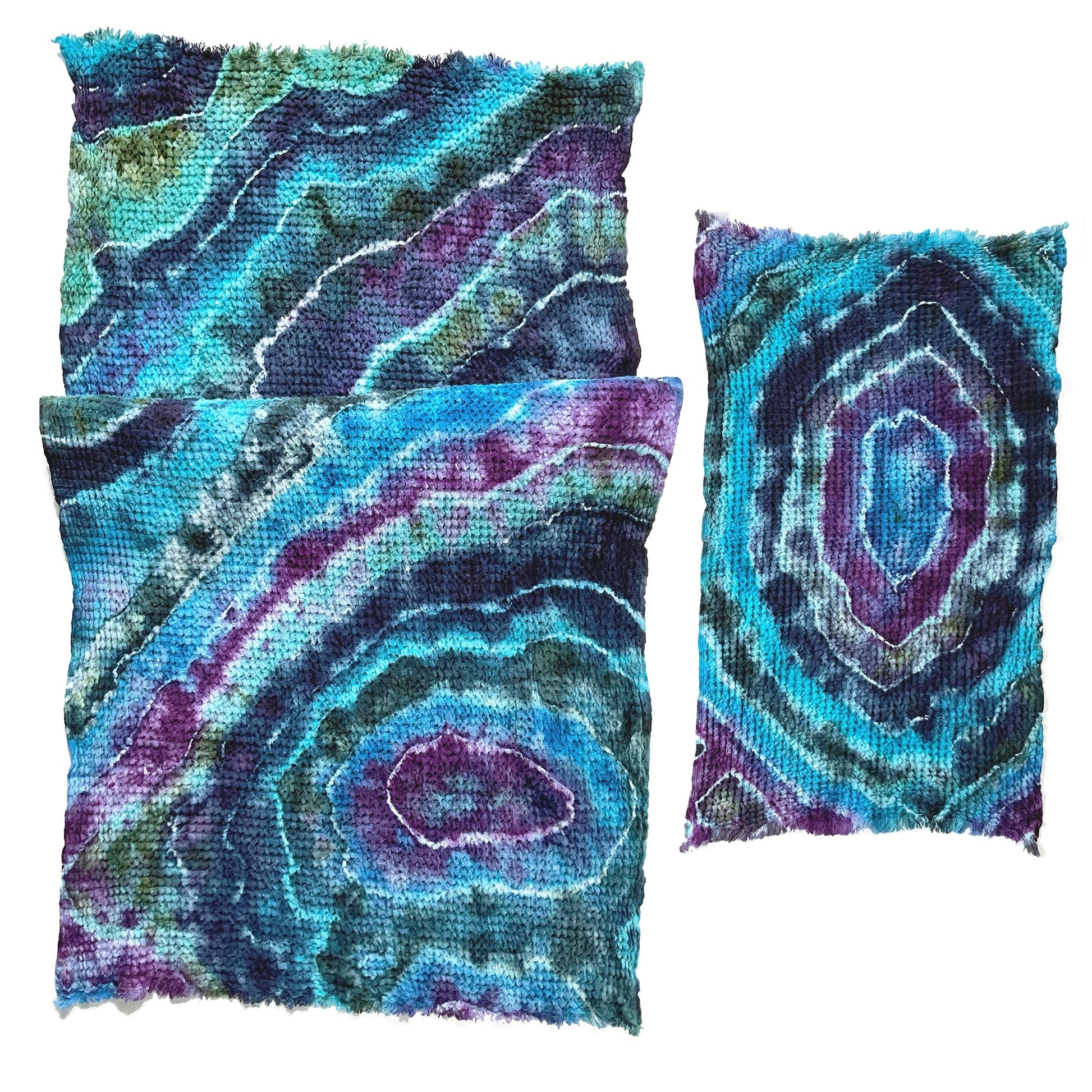 Cozy Waffle Bath Towels in Tie Dye Patterns - Sherri O Designs