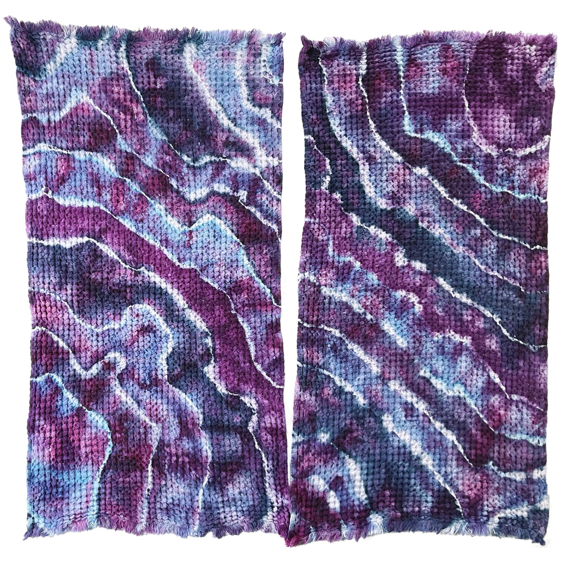 Cozy Waffle Bath Towels in Tie Dye Patterns - Sherri O Designs