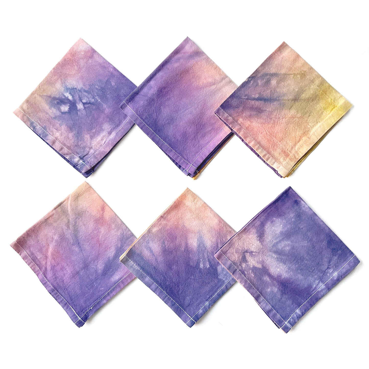 Hand - dyed Cocktail Napkins - Sherri O Designs