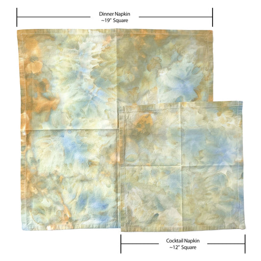 Hand - dyed Cocktail Napkins - Sherri O Designs