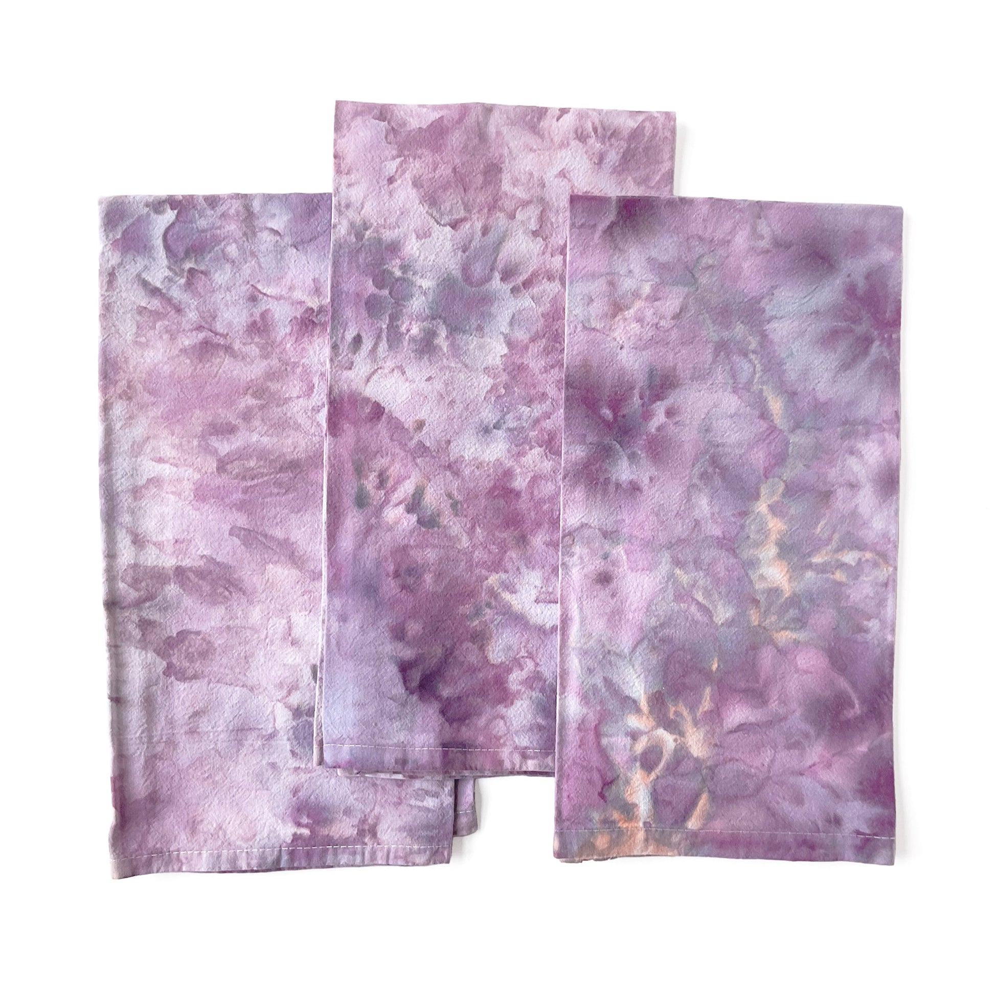 Kitchen Towels in Soft Purples - Sherri O Designs